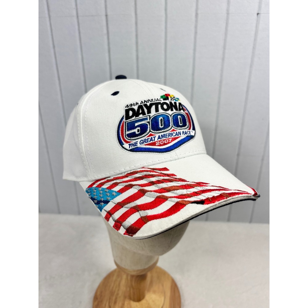 Chase Authentics 2007 Daytona 500 49th Annual NASCAR Racing Hat White NWT